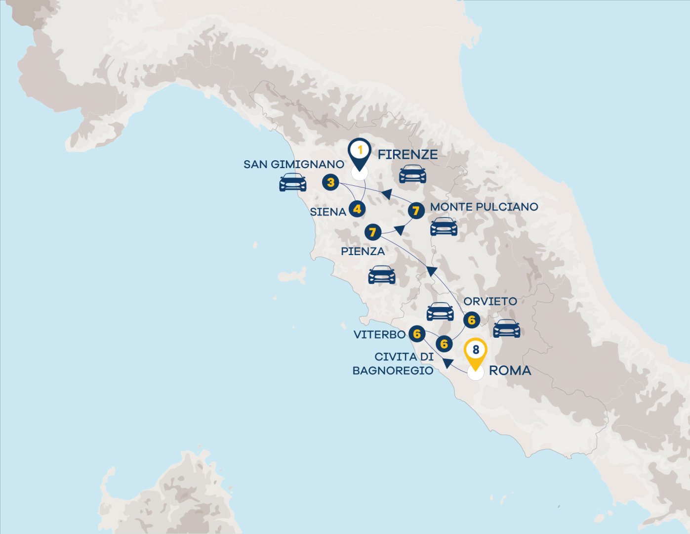 Foto 1 Scopri la Toscana e il Lazio